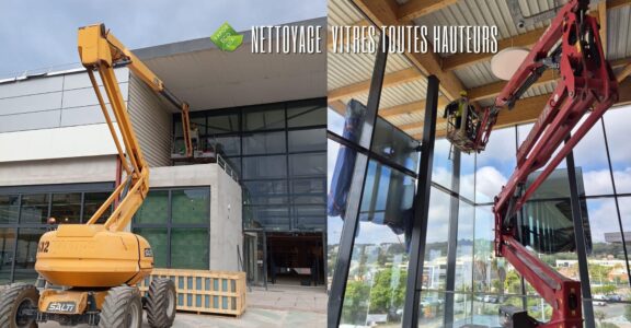 Maximisez votre image et la clarté de vos locaux avec le nettoyage de vitres toutes hauteurs